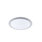 Stříbrné stropní světlo plastové, Ramsgate, 9W, LED 3000 K