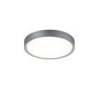 Stříbrné stropní světlo do koupelny plastové, Evelina, 18W, LED 3000 K, IP44