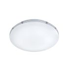 Chromové stropní světlo do koupelny plastové, Brunella, 18W, LED 3000 K, IP44