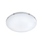 Chromové stropní světlo do koupelny plastové, Brunella, 24W, LED 3000 K, IP44