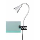 Stříbrné světlo s klipem plastové, Taimi, 3,8W, LED 3000 K, s vypínačem