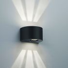 Černé venkovní světlo designové, Sandkas, 2W, LED 3000 K, IP44