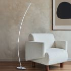 Černá stojací lampa designová, Vessla, 11W, LED 3000 K, s vypínačem