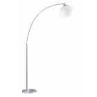 Chromová stojací lampa plastová, Yana, s vypínačem