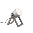 Šedá stolní lampa moderní, Sacha, s vypínačem