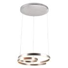 Niklové závěsné světlo designové, Ewout, 68W, LED 3000 K, s 3stupňovým stmíváním