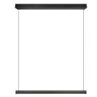 Černé závěsné světlo moderní, Wishal, 29W, LED white switch, s 3stupňovým stmíváním