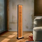 Dřevěná stojací lampa designová, Tanneke, 35W, LED 3000 K, s vypínačem