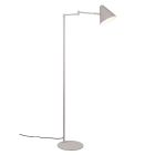 Šedá stojací lampa moderní, Jille, s vypínačem