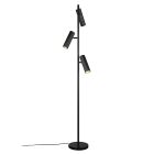 Černá stojací lampa moderní, Sieb, s vypínačem
