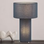 Modrá stolní lampa látková, Denilson