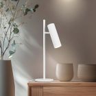 Bílá stolní lampa moderní, Sieb, s vypínačem