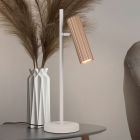 Hnědá stolní lampa moderní, Sieb, s vypínačem