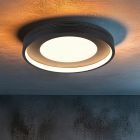 Černé stropní světlo moderní, Flory, 36W, LED 3000 K