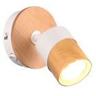 Dřevěné nástěnné bodové světlo rustikální, Carine