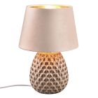 Keramická stolní lampa béžová, Anderson, s vypínačem