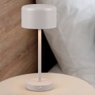Šedá stolní lampa moderní, Dustin, 1,5W, LED 3000 K, s dotykovým stmívačem