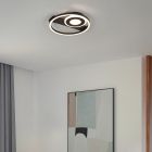 Černé stropní světlo designové, Jantuano, 22W, LED 3000 K