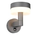 Antracité venkovní nástěnné světlo se senzorem pohybu moderní, Irfaan, 8W, LED 3000 K, IP54