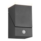 Antracité venkovní nástěnné světlo se senzorem pohybu moderní, Liron, 7W, LED 3000 K, IP54