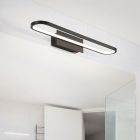 Černé nástěnné světlo do koupelny moderní, Martin, 22W, LED 3000 K, IP44