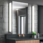 Chromové nástěnné světlo do koupelny moderní, Celesta, 12W, LED 3000 K, IP44