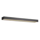 Černé nástěnné světlo do koupelny moderní, Basma, 8W, LED 3000 K, IP44