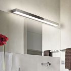 Chromové nástěnné světlo do koupelny moderní, Basma, 13W, LED 3000 K, IP44