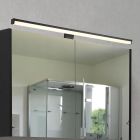 Černé nástěnné světlo do koupelny moderní, Celal, 11,5W, LED 3000 K, IP44