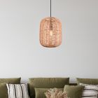 Niklové závěsné světlo moderní, Ledbury