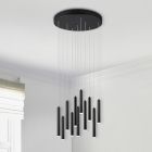Černé závěsné světlo moderní, Jessamy, 2,5W, LED 3000 K