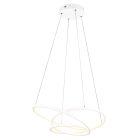 Bílé závěsné světlo designové, Teodore, 34W, LED white switch, s 3stupňovým stmíváním