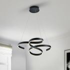Antracité závěsné světlo moderní, Davu, 52W, LED 3000 K