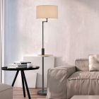 Černá stojací lampa moderní, Logiso