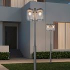 Antracitá venkovní lampa stojací se soumrakovým čidlem moderní, Sambesi, IP44