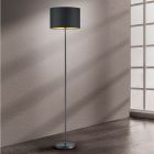 Černá stojací lampa moderní, Jeany, s vypínačem