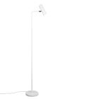 Bílá stojací lampa moderní, Kaso, s vypínačem