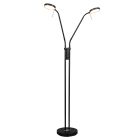 Černá stojací lampa moderní, Bilge, s dotykovým stmívačem