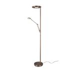 Bronzová stojací čtecí lampa moderní, Yazid, 32W, LED s nastavitelnou barvou světla