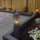 Antracitá venkovní světlo moderní, Tobias, IP44