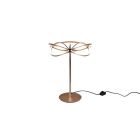 Mosazná stolní lampa moderní, Remy, 20W, LED 3000 K, s vypínačem