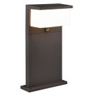 Antracitá venkovní lampa stojací se senzorem pohybu moderní, Slimane, 13W, LED 3000 K, IP54