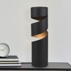 Černá stolní lampa designová, Marouan, s vypínačem