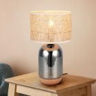 Chromová stolní lampa rustikální, Madui