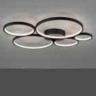 Černé stropní světlo moderní, Robon, 49W, LED 3000 K