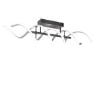 Chromové stropní svítidlo designové, Sylvian, 41W, LED white switch, s 3stupňovým stmíváním