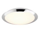 Chromové stropní světlo do koupelny plastové, Ronan, 12W, LED 3000 K, IP44