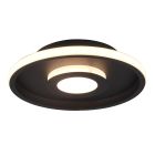 Černé stropní světlo do koupelny moderní, Kayla, 28W, LED 3000 K, IP44