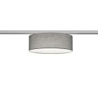 Šedá stropní lampa Oliver pro dvoufázové kolejnicové osvětlení