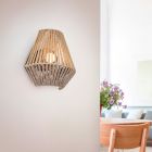 Papírové nabíjecí nástěnné světlo hnědé, Isaura, 1,5W, LED 3000 K, s 3stupňovým stmíváním